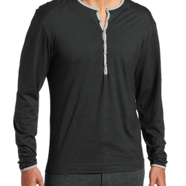 C In2 Mens Pop Color Long Sleeve Henley
